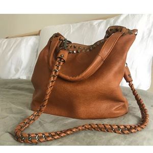 Tote Leather Shoulder Bag/Crossbody bucket Purse